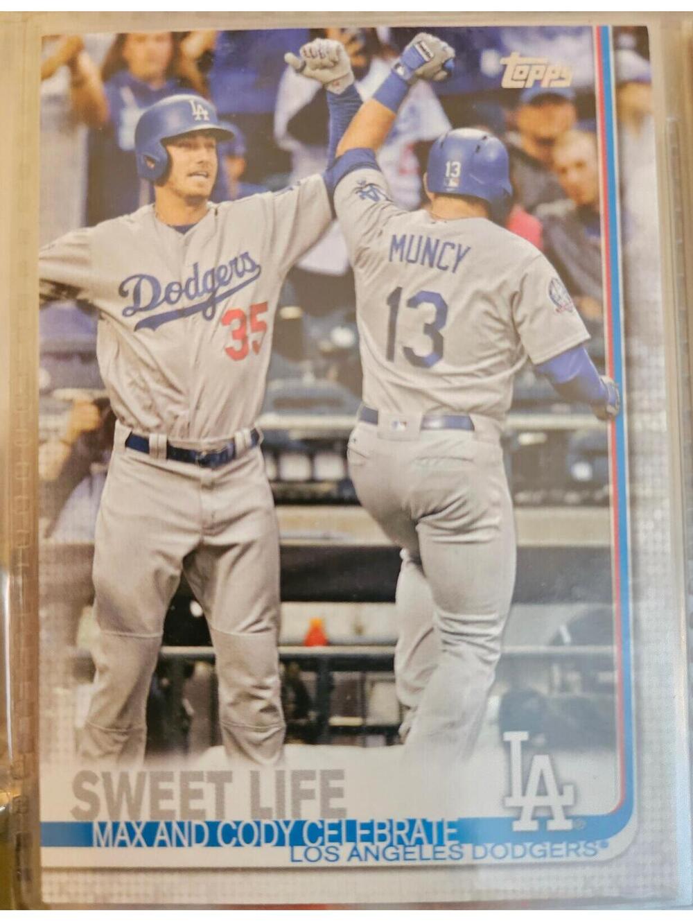 2019 Topps Series 1 - Sweet Life - Cody Bellinger/ Max Muncy- Dodgers